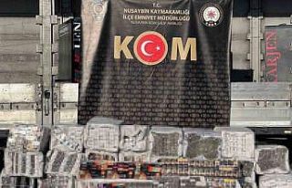 Mardin’de 38 bin 500 paket kaçak sigara ele geçirildi