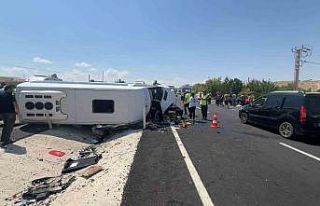 Nevşehir’de feci kaza; 2’si ağır, 13 yaralı