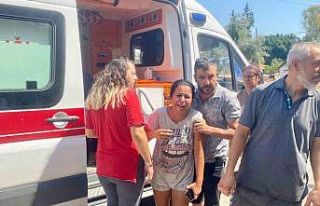 Yanan evinin ardından gözyaşlarına boğuldu