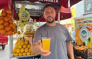 Yerli ve yabancı turistler sifon limonataya yoğun...