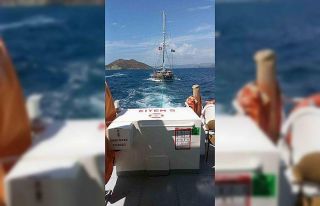 Fethiye Kızılada açıklarında su alan tekne KIYEM...