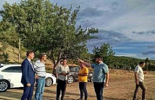 Gökler Beldesinde spor yatırımları için hazırlıklar...