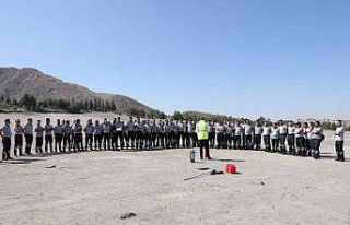 KAYMEK’in özel güvenlik personeline yangın eğitimi