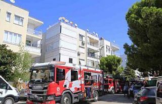 Klimadan çıkan yangın panik yaşattı