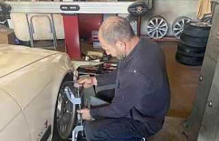 Lastikçilerin değişim sezonu hazırlığı başladı