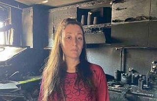 Oğlunu kurtarmak için alevlerin içine giren anne...