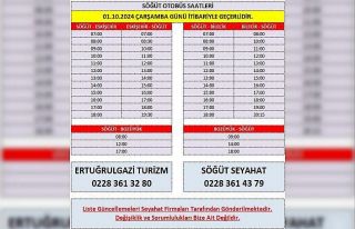 Otobüs sefer saatleri değişiyor