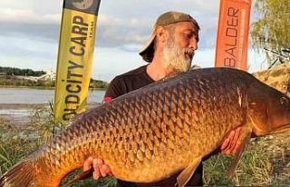 30 yaşında, 27 kiloluk balık, Eskişehirli balıkçıların...