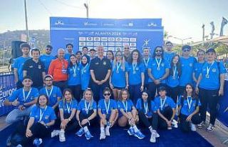 ALKÜ Alanya Avrupa Triatlon kupasında gönüllü...