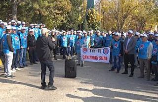 Ankara’da maden işçileri özelleştirmeye karşı...