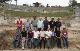 Antik kentte kazı çalışmalarına devam