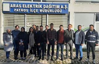 Aras çözüm merkezinden Patnos ilçe işletmesine...