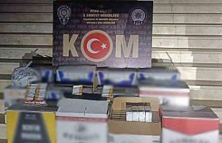 Aydın’da 128 bin 400 adet makaron ele geçirildi