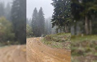 Bartın’da hem yağmur hem de kar yağışı etkili...