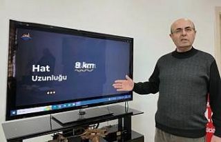 Basın toplantısında tramvay vaadini açıkladı,...