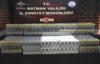 Batman’da akaryakıt tankerinde kaçak sigara ele...