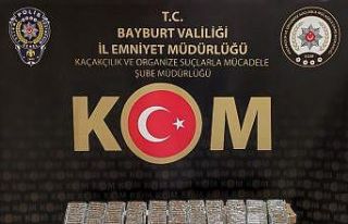 Bayburt’ta KOM ekipleri 10 bin adet kaçak sigaraya...