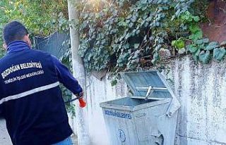 Bozdoğan Belediyesi’nden çöp konteyneri temizliği...