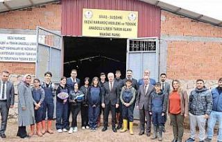 Bu lisede tarımı uygulamalı öğreniyorlar