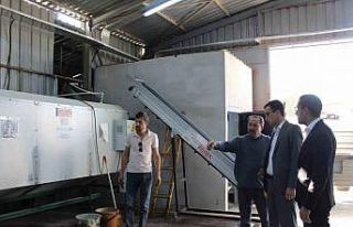 Ceviz kurutma tesisinde mesai başladı