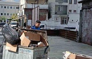 Çevreyi kirleten şahıs kameralardan tespit edildi