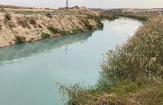 Çorlu Deresi turkuaz renge büründü