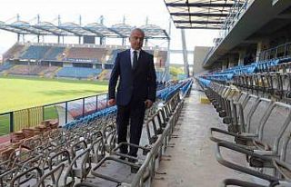 Dr. Necmettin Şeyhoğlu Stadyumunda yenileme çalışmaları...