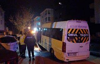 "Dur" ihtarına uymayan sürücünün minibüsü...