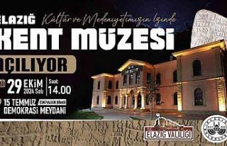 Elazığ Kent Müzesi 29 Ekimde açılıyor