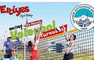 Erciyes’te en havalı voleybol turnuvası