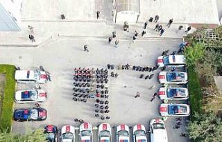 Erzincan Emniyet Müdürlüğüne 13 yeni araç