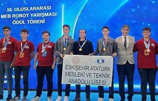 Eskişehir’deki lisede tasarlanan robot dünya birinciliğini...