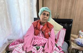 Evinin bahçesinde kafasına yorgun mermi isabet eden...