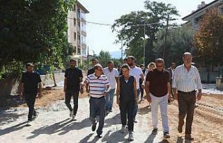 Filiz Başkan, Atatürk Mahallesi’nde çalışmaları...