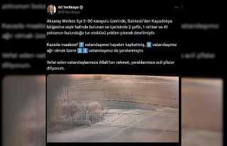 İçişleri Bakanı Ali Yerlikaya: "Kazada maalesef...