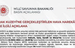 Irak’ın kuzeyine hava harekatı: 34 hedef imha...