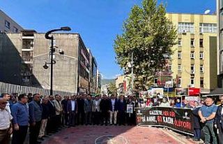 İsrail’in Gazze işgali Karabük’te protesto...