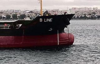 İstanbul Boğazında makine arızası yapan kuru...