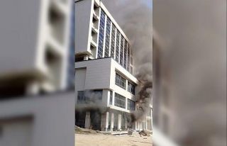 Kahramanmaraş’ta hastane inşaatında korkutan...