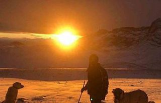 Kar ve soğukta yayladan zorlu iniş yolculuğu