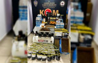 Karabük’te 24 bin 100 adet makaron ele geçirildi