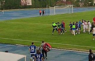 Karabük’te amatör lig maçında bitiş düdüğüyle...