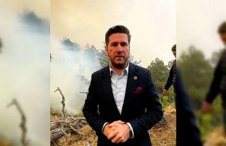 Karcı Dağında başlayan yangın Tavas sınırlarına...