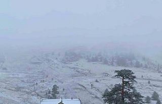 Kartalkaya beyaz örtüyle kaplandı