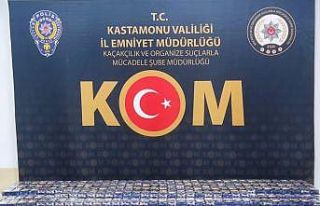 Kastamonu’da binlerce doldurulmuş makaron ele geçirildi