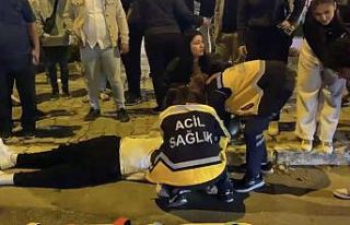 Kırmızı ışıkta geçen otomobil yayaya çarptı