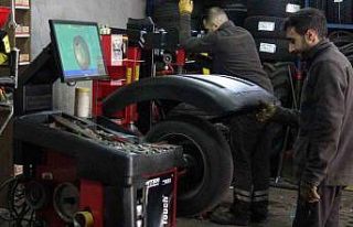 Lastikçilerde kış lastiği yoğunluğu erken başladı
