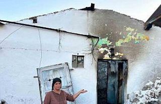 Madde bağımlısı genç ailesinin yaşadığı evi...