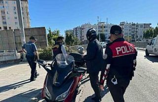 Mersin polisinden denetim: 2 çalıntı motosiklet...