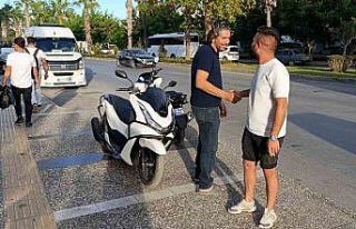 Motosikletleri karıştırıp başka motora binip...